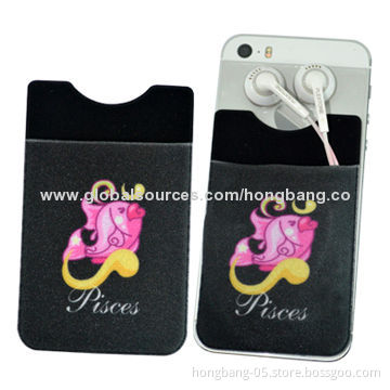 Sticky Card Holders, Sized 5.5x9cm, Custom Logo with Silkscreen Printing